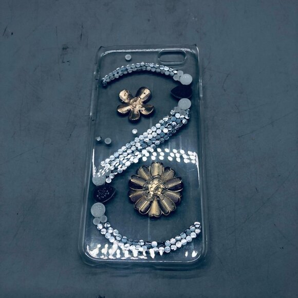 Phone case 6s embellished floral bling clear READ - Picture 4 of 5